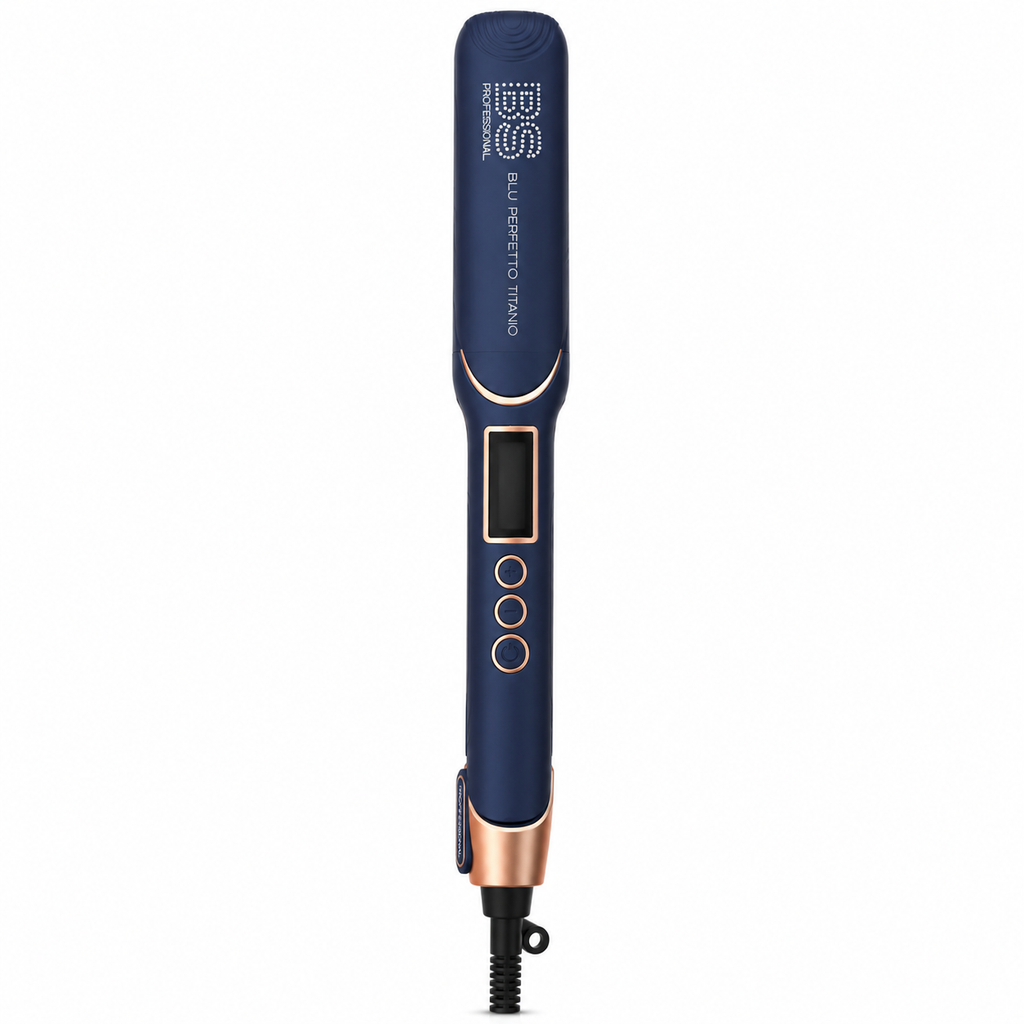 BS Professional Blu Perfectto Titanio — Plancha Profesional 1¾” con Pantalla LCD