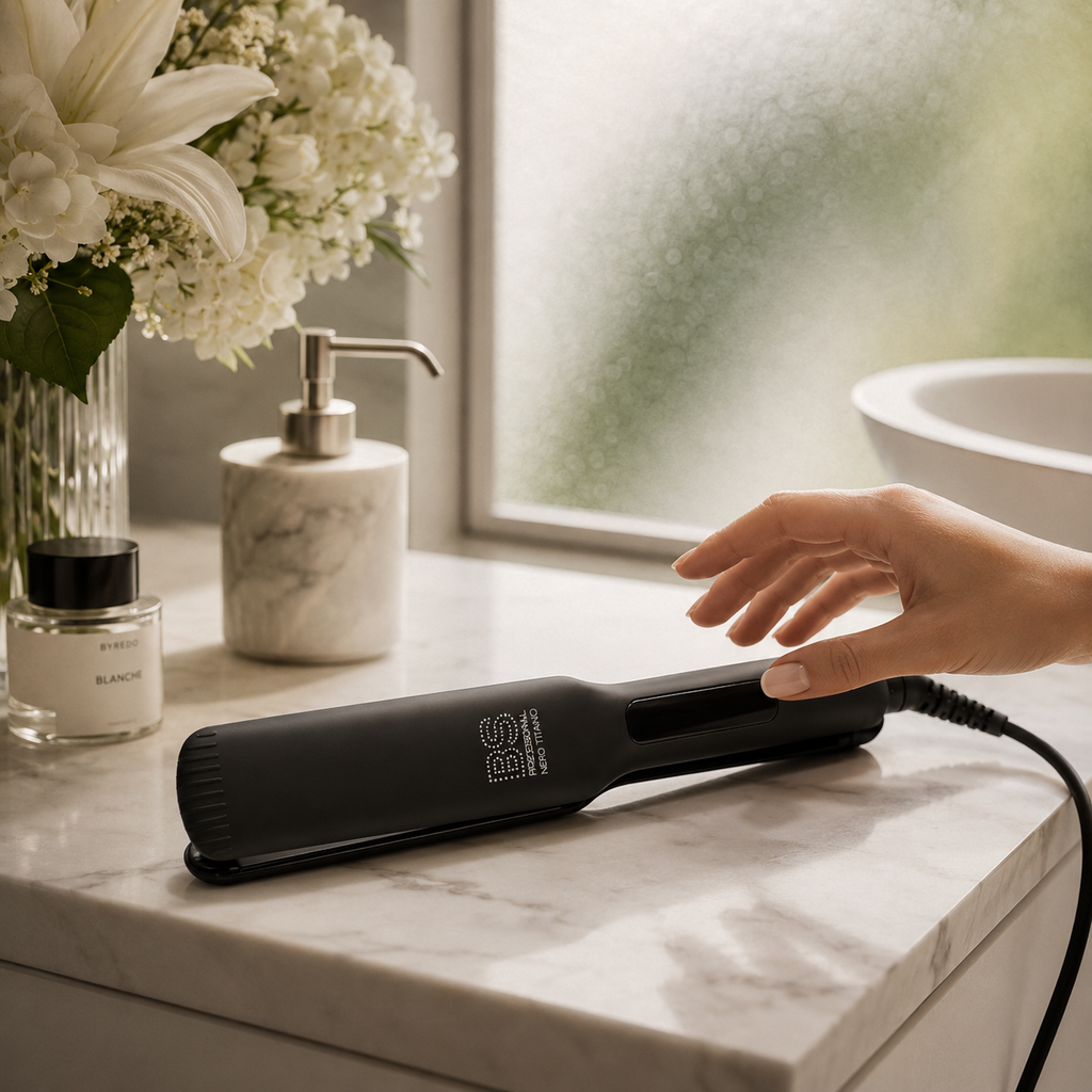 BS Professional Nero Titanio — Plancha Profesional Titanio Negro